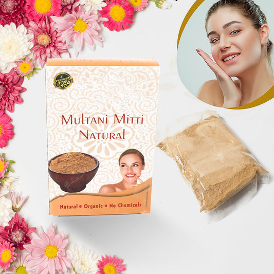 100gram Herbal Tan Removing Multani Mitti Face Pack For Skin Care Age Group - JanakiShop.in