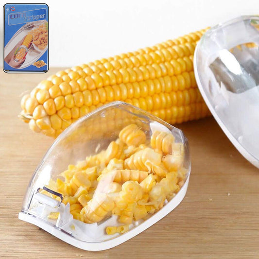 Magic Plastic With Steel Blades Corn Remover Kernel Stripper (1 Pc) - JanakiShop.in