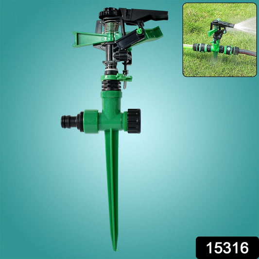 360-degree Rotating Garden Impact Sprinkler (1 Pc) - JanakiShop.in