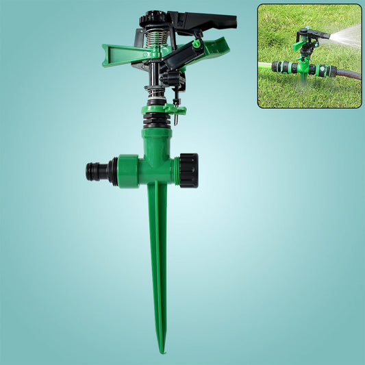 360-degree Rotating Garden Impact Sprinkler (1 Pc) - JanakiShop.in