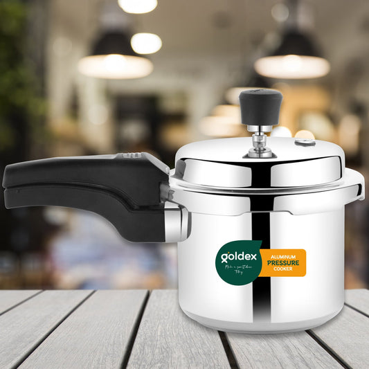 Aluminium Classic Goldex Pressure Cookers With Outer Lid (1.5 Litres) - JanakiShop.in