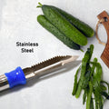 2in1 Multi-purpose Stainless Steel Peeler With Hanging Ring For Vegetables Potato Peeler Carrot Grated Suitable For Peeling And Shredding Fruit And Vegetables Kitchen Accessories Piller (1 Pc) - JanakiShop.in