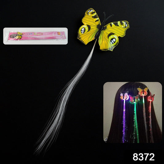 Led Butterfly Hair Braid Clip (Mix Color 1 Pc) - JanakiShop.in