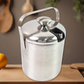 Stainless Steel Ice Buckets With Lid (1.3 Liters Approx) - JanakiShop.in