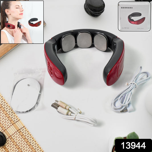 3 Heads Smart Electric Neck And Back Pulse Massager (1 Pc) - JanakiShop.in