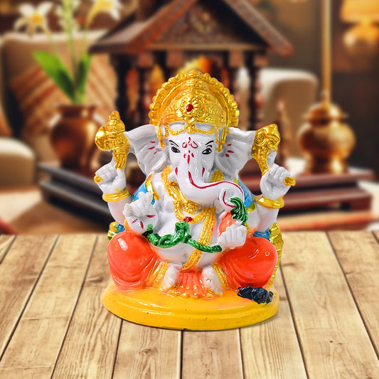 Lord Ganesha Idol  Ganpati Statue  Ganpatii Bappa Showpiece For Gifts (1 Pc) - JanakiShop.in