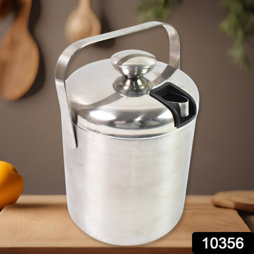 Stainless Steel Ice Buckets With Lid (1.3 Liters Approx) - JanakiShop.in