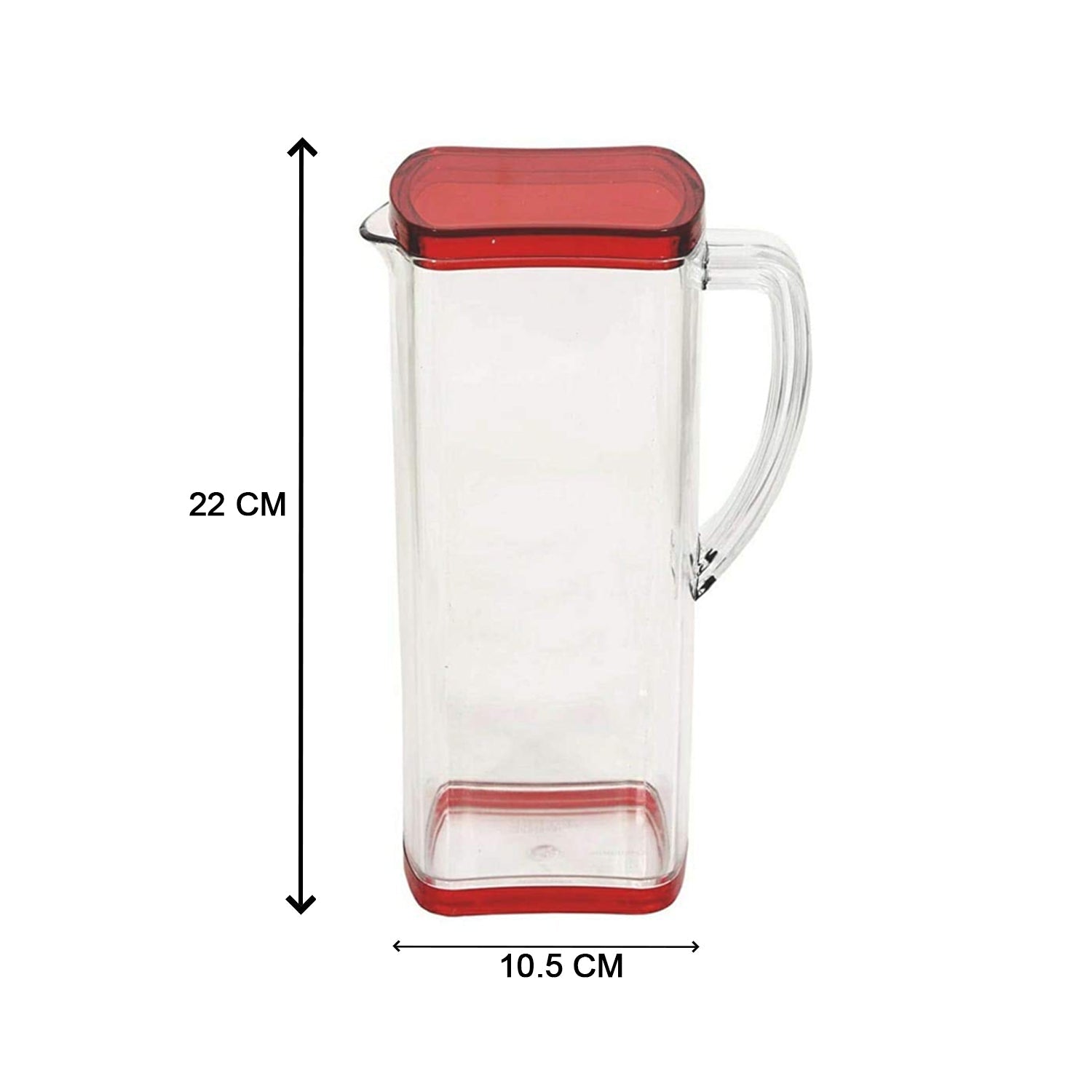2000ml Square Jug For Carrying Water And Types Of Juices And Beverages And All. - JanakiShop.in