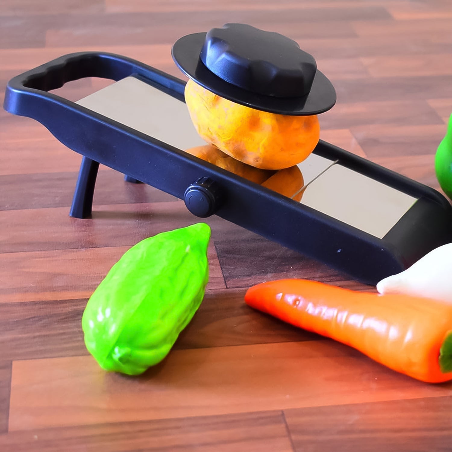 Adjustable Slicer Stainless Steel And Plastic Premium Multipurpose Potato  Onion Slicer And Grater (1 Pc) - JanakiShop.in