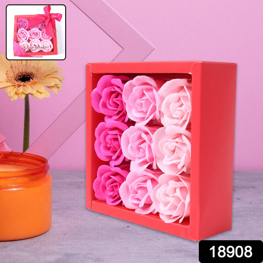 9 Pc Rose Flower Bath Soap (9 Pcs Set) - JanakiShop.in