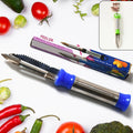 2in1 Multi-purpose Stainless Steel Peeler With Hanging Ring For Vegetables Potato Peeler Carrot Grated Suitable For Peeling And Shredding Fruit And Vegetables Kitchen Accessories Piller (1 Pc) - JanakiShop.in