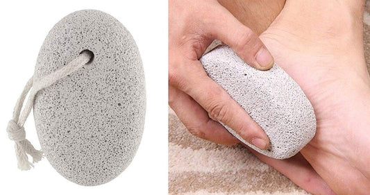 Oval Shape Stone Foot Heel Scrubber For Unisex Foot Scrubber Stone - JanakiShop.in